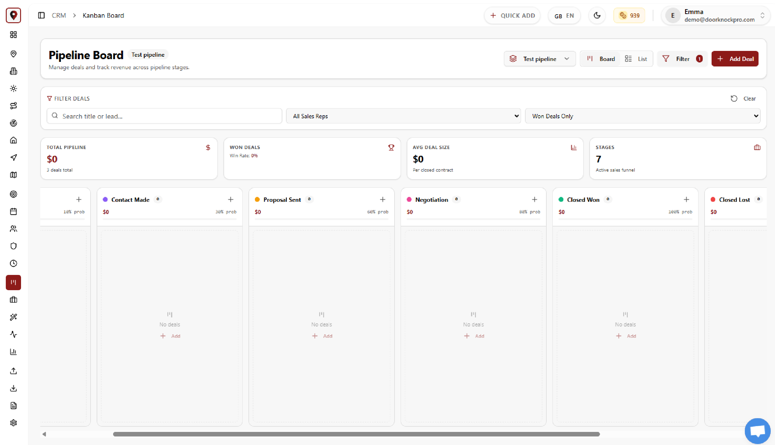 CRM &amp; Sales Pipelines